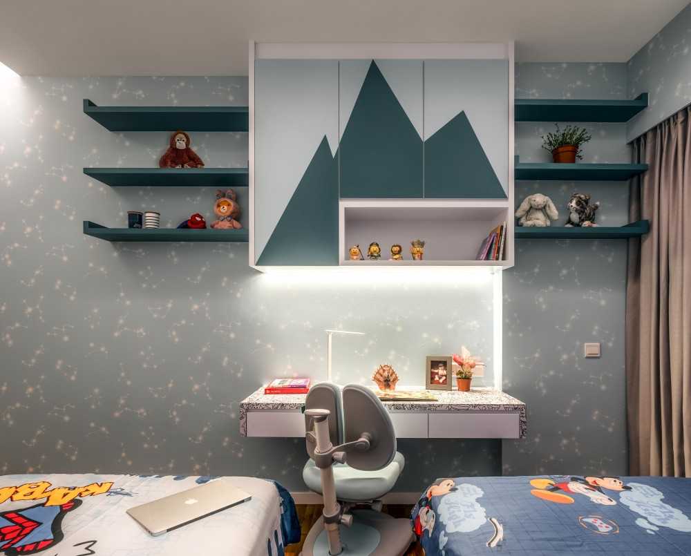 Modern Kids Room with Children's Storage and Children's Beds