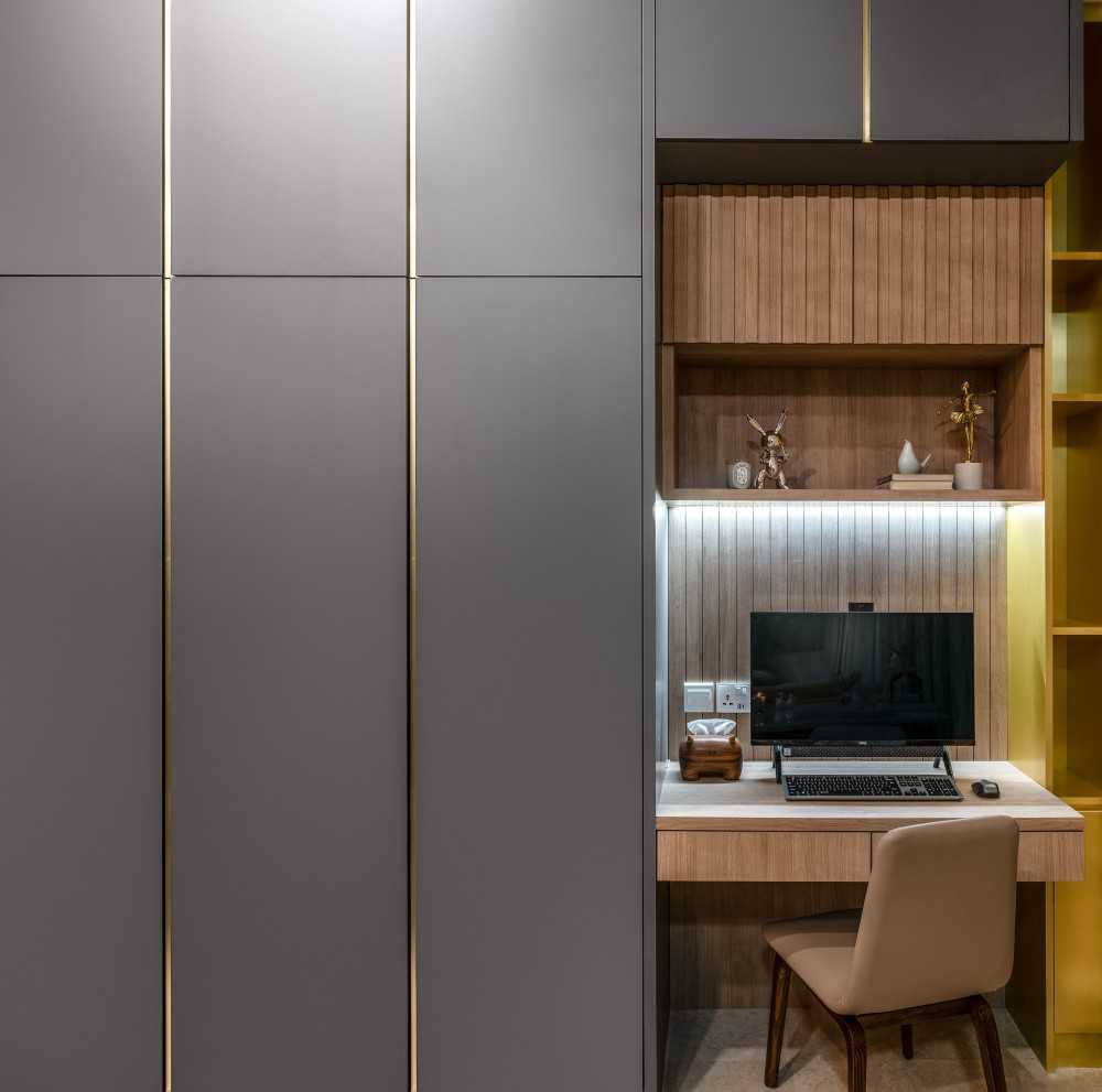 Modern Home Office with Computer Table and Office Chair