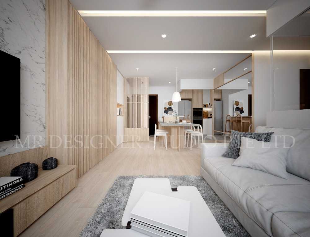 Contemporary Dining Room with Drop Ceiling and Chandelier