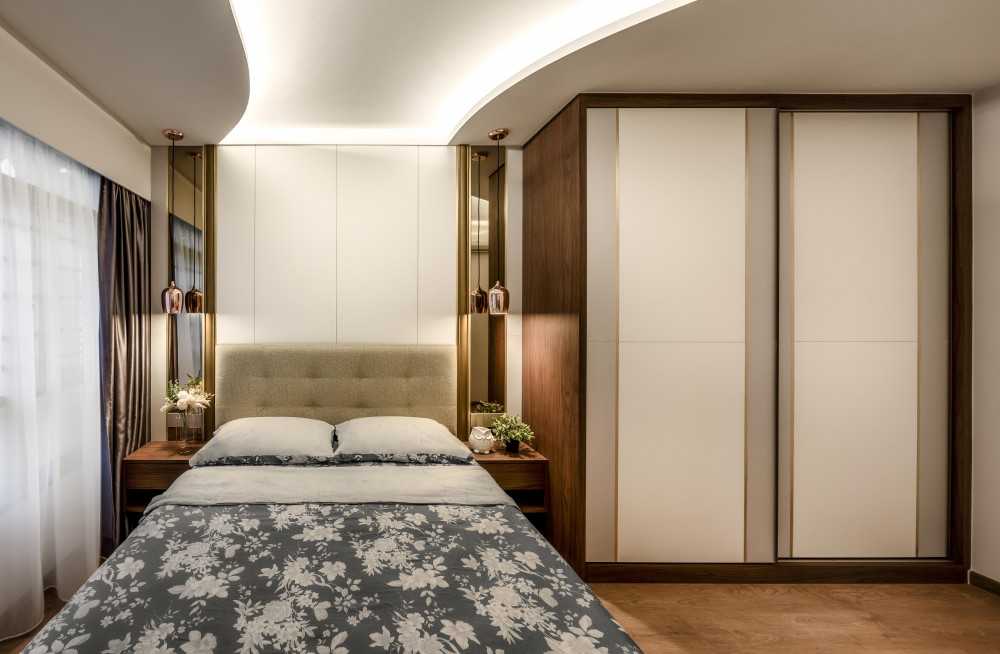 Modern Bedroom with Wardrobe and Sliding Wardrobe