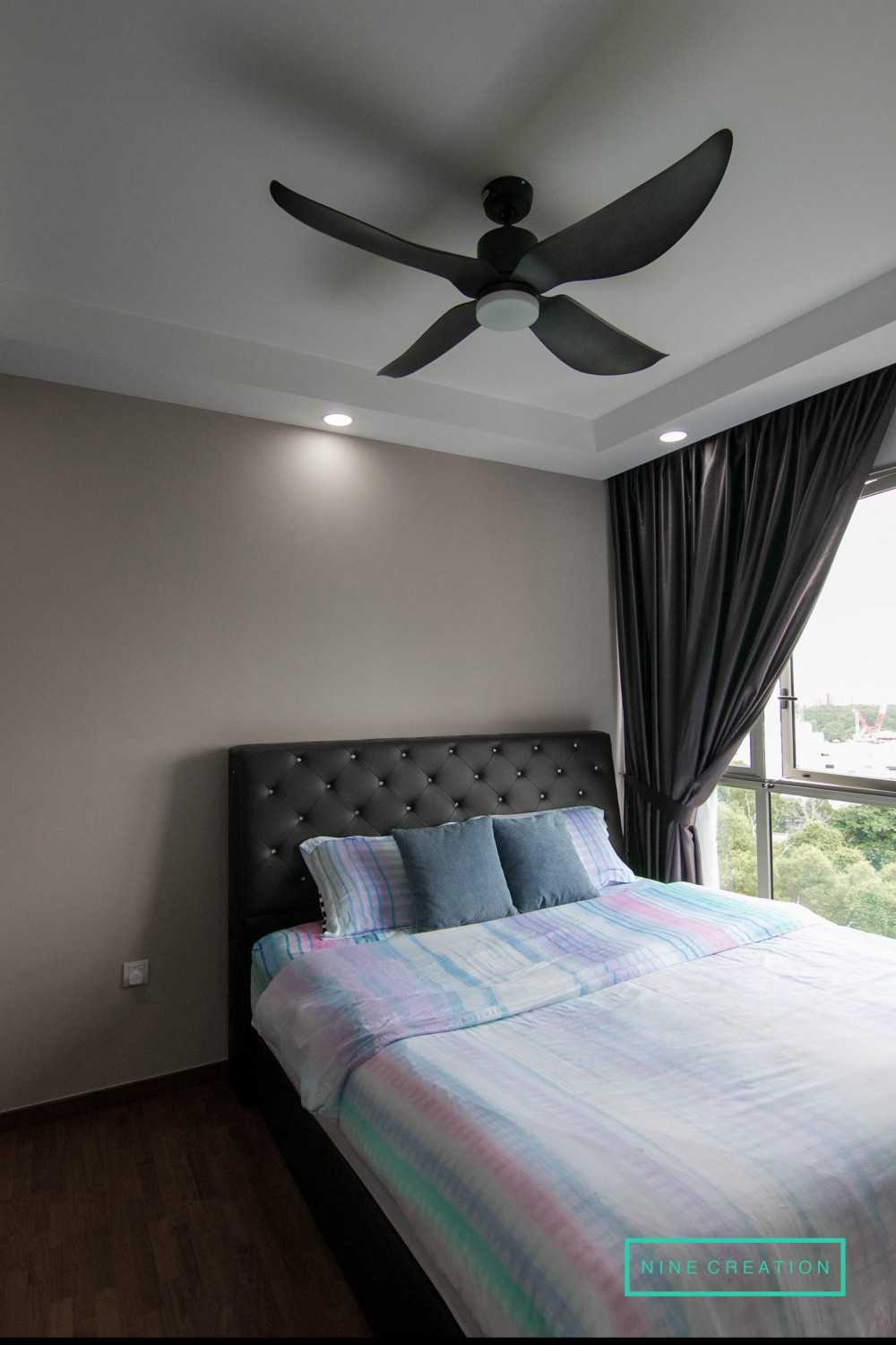Modern Bedroom with Parquet Floor and Wood Flooring