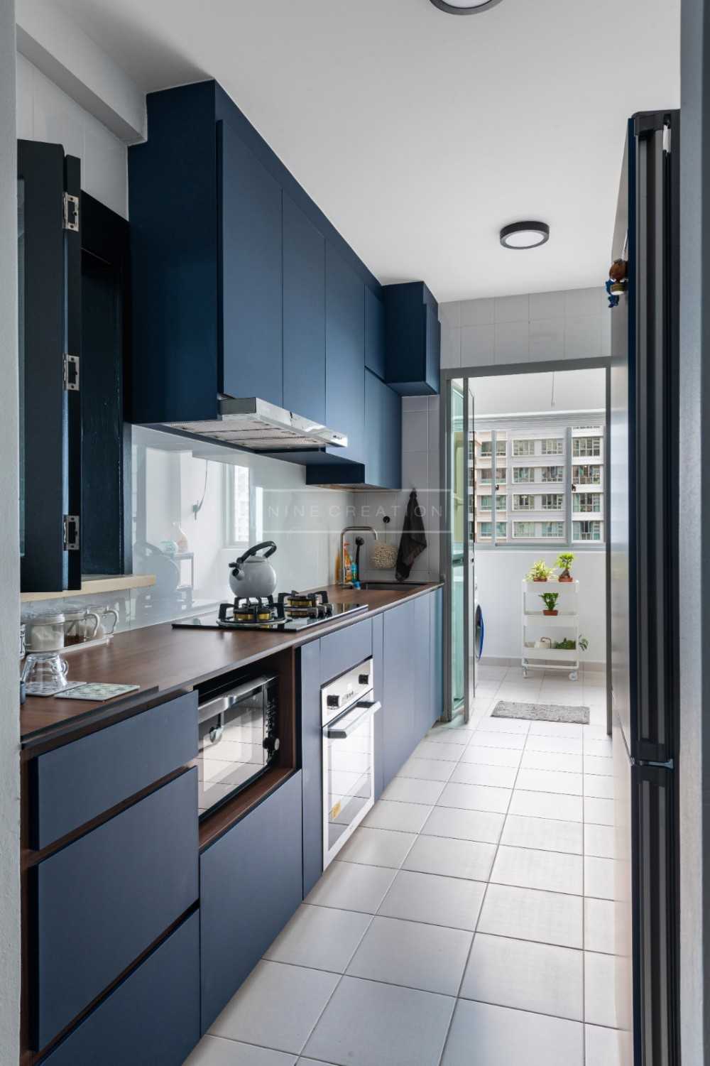 Modern Kitchen with Countertop and Cupboard