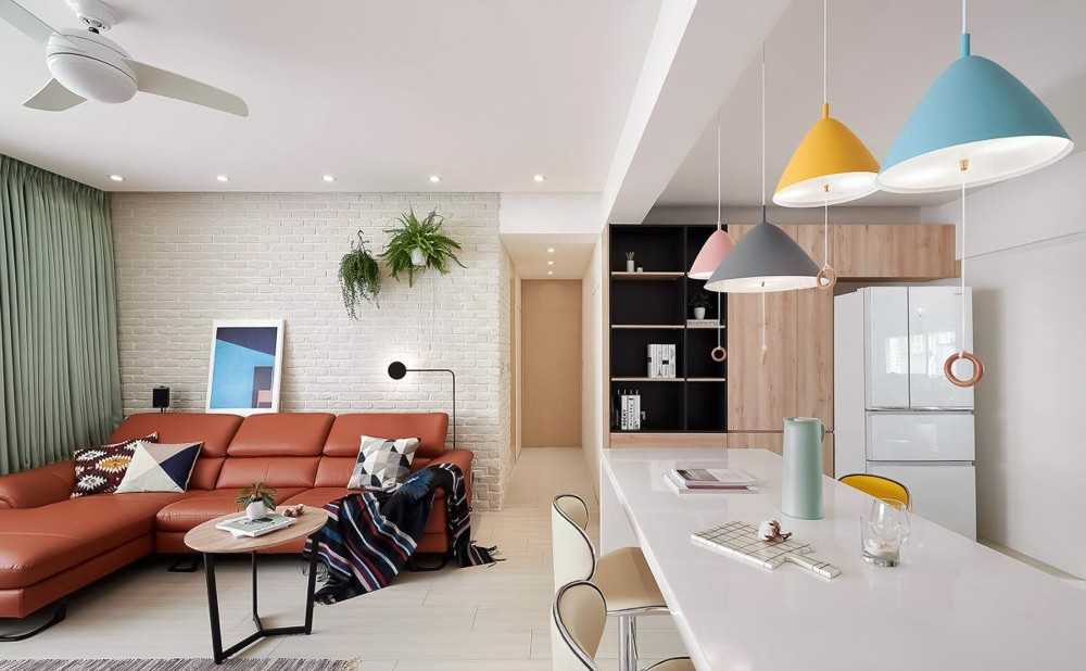 Contemporary Dining Room with Drop Light and Cove Lighting