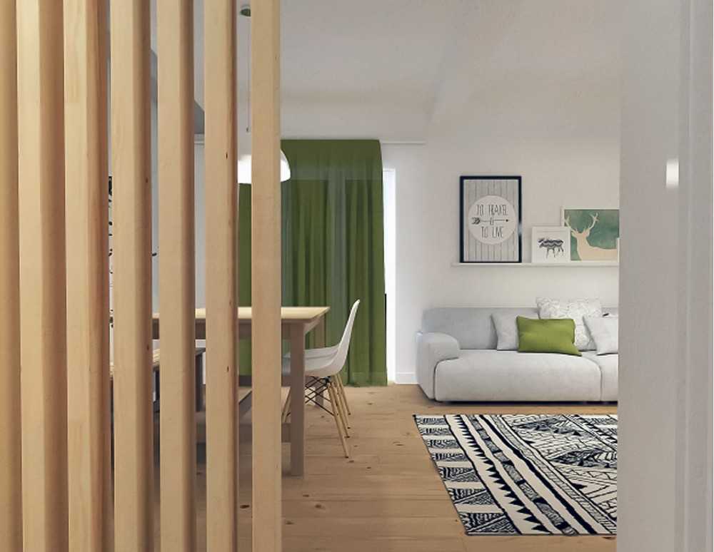 Contemporary Dining Room with Console Table and Lighting