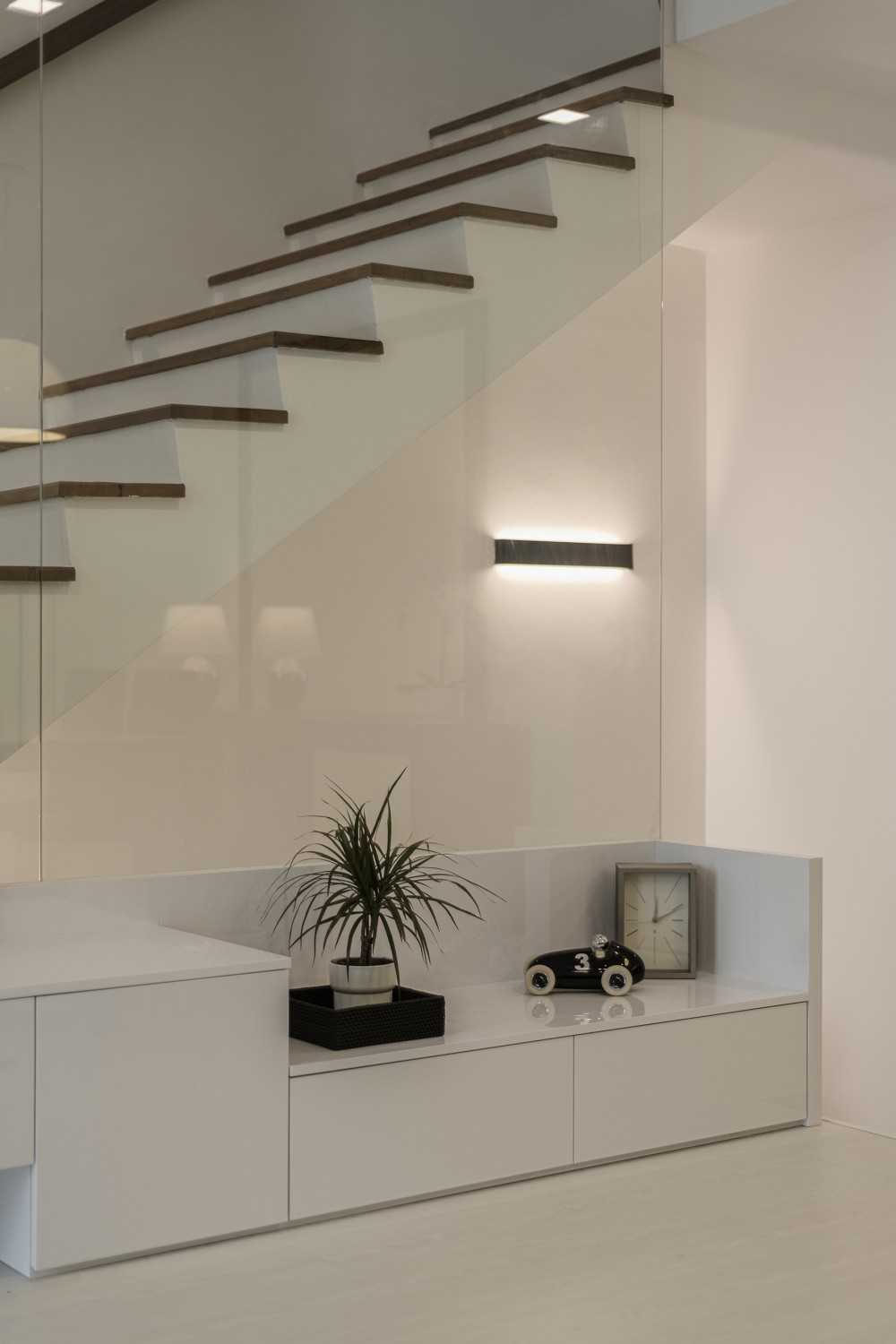 Minimalist Living Room with Drop Light and Drop Ceiling