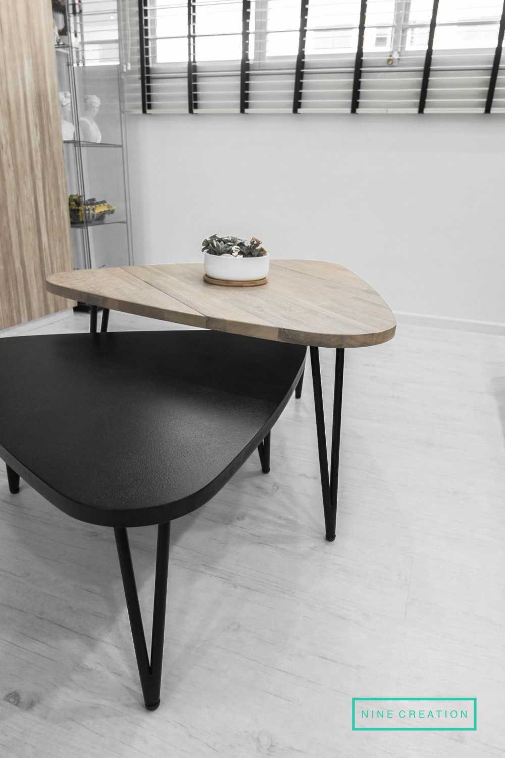 Scandinavian Dining Room with Drop Light and Downlights