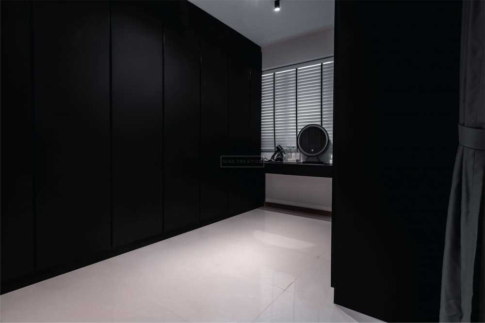 Modern Bedroom with Wardrobe and Lighting