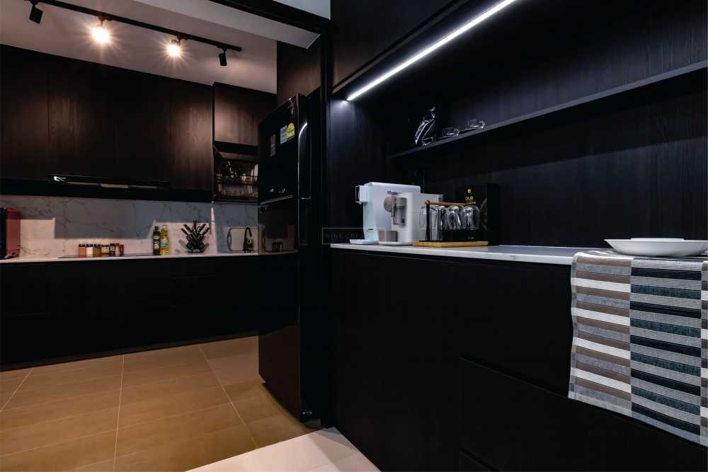 Modern Kitchen with Countertop and Cupboard