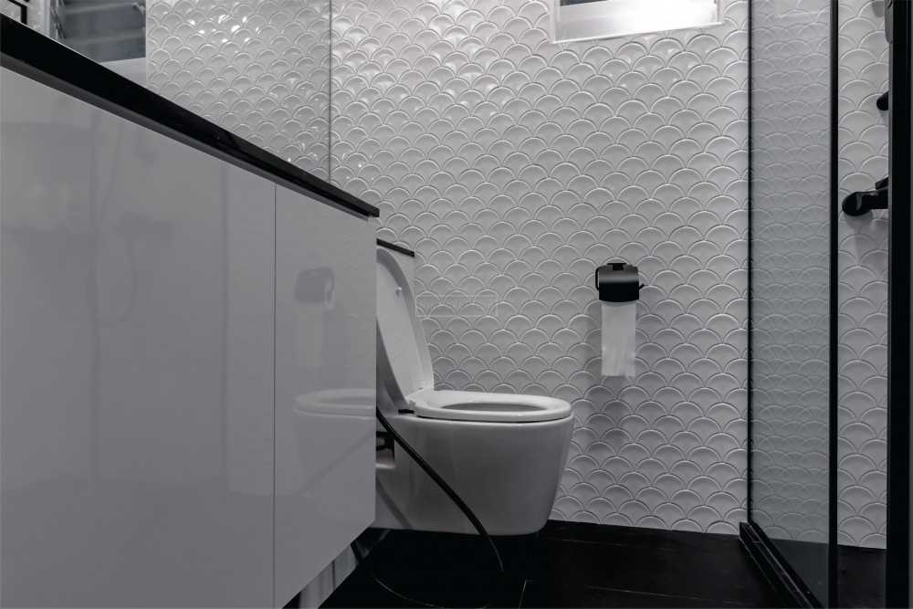 Modern Bathroom with Shower Screen and Bathroom Sinks