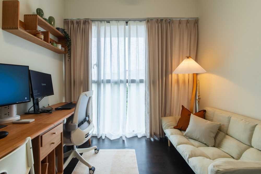 Scandinavian Study with Sofa and Sofa Beds