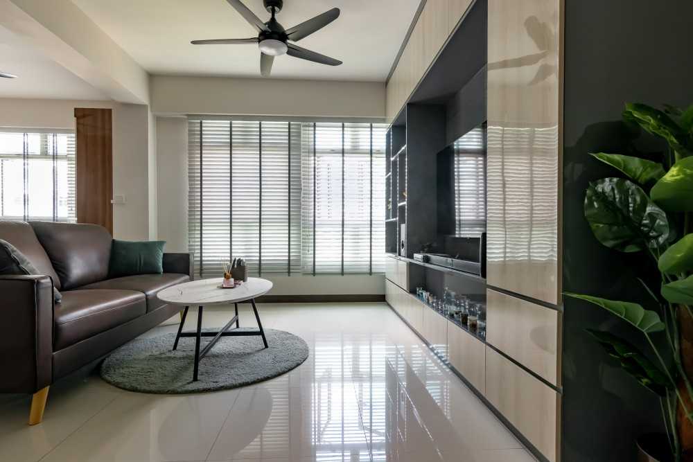 Modern Living Room with Sofa and Coffee Table