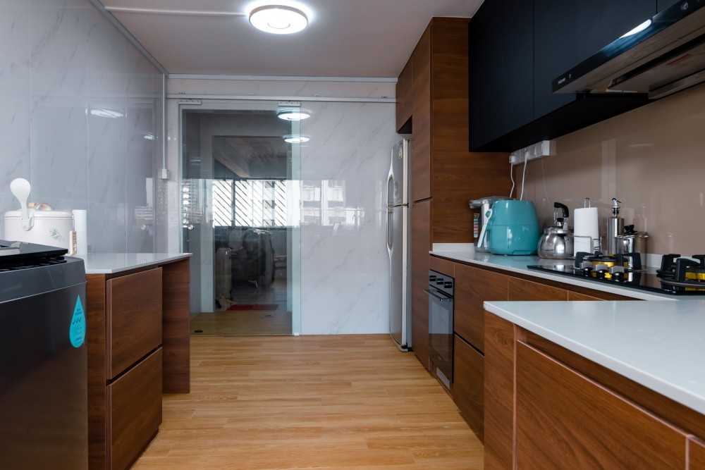 Modern Kitchen with Countertop and Cupboard
