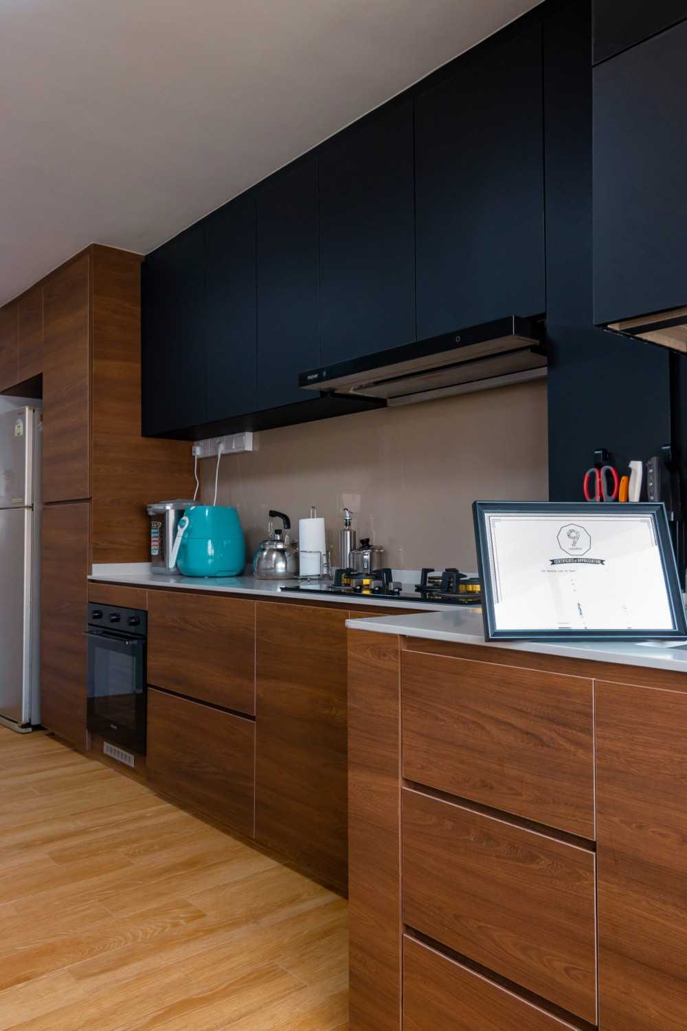 Modern Kitchen with Countertop and Cupboard