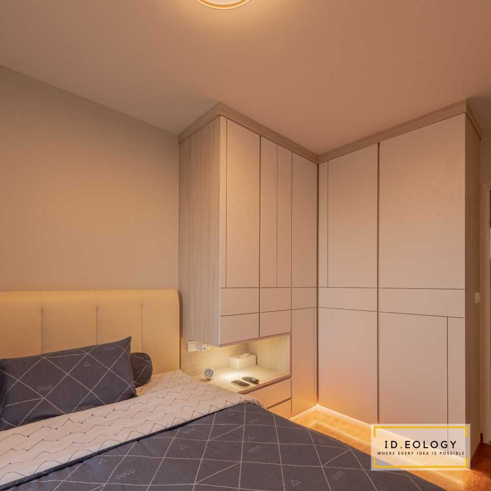 Modern Bedroom with Drop Light and Cove Lighting