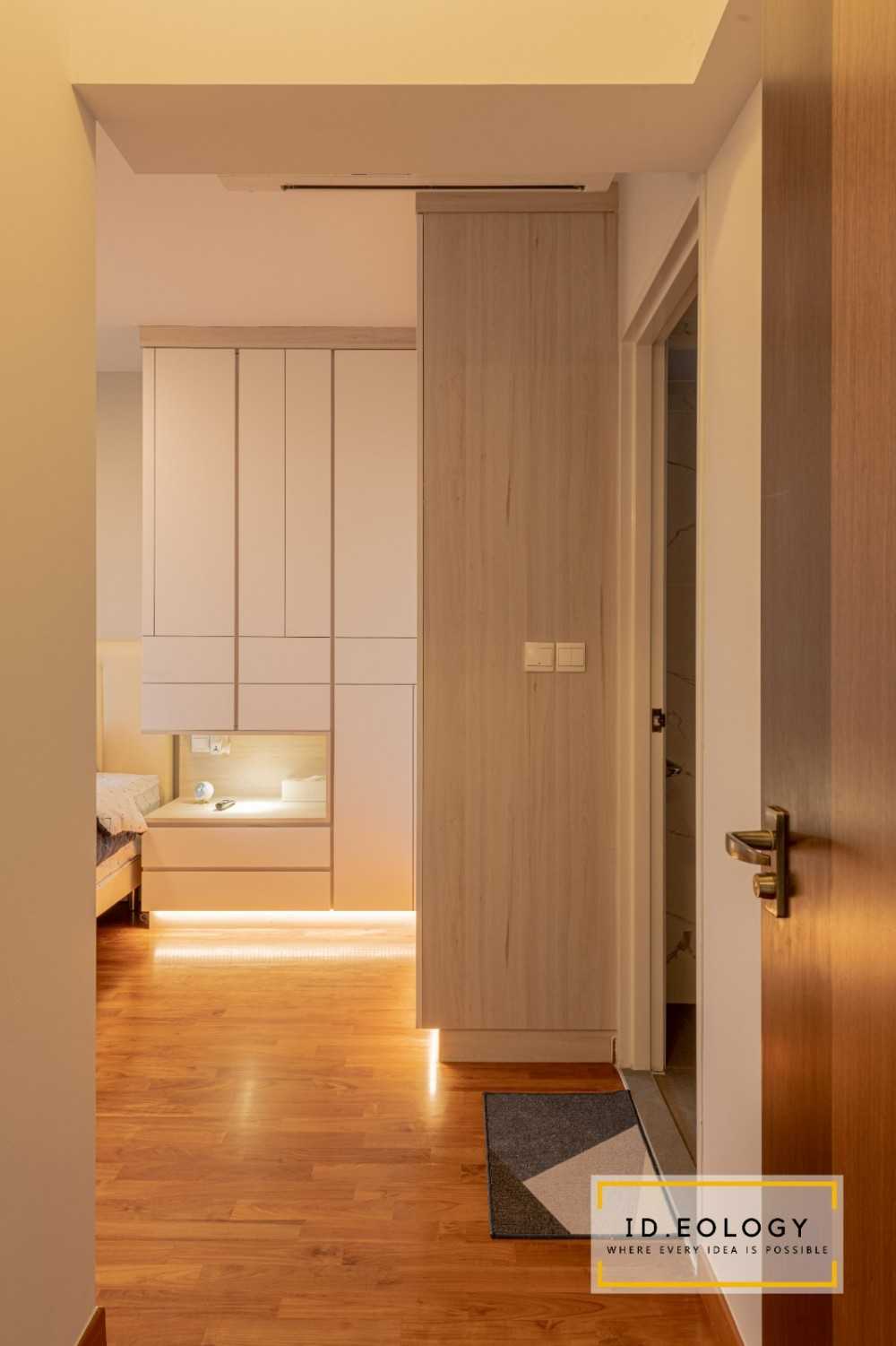 Modern Bedroom with Bay Window and Cove Lighting