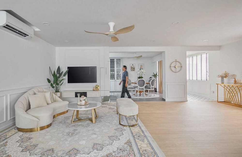 Contemporary Living Room with Sofa and Coffee Table