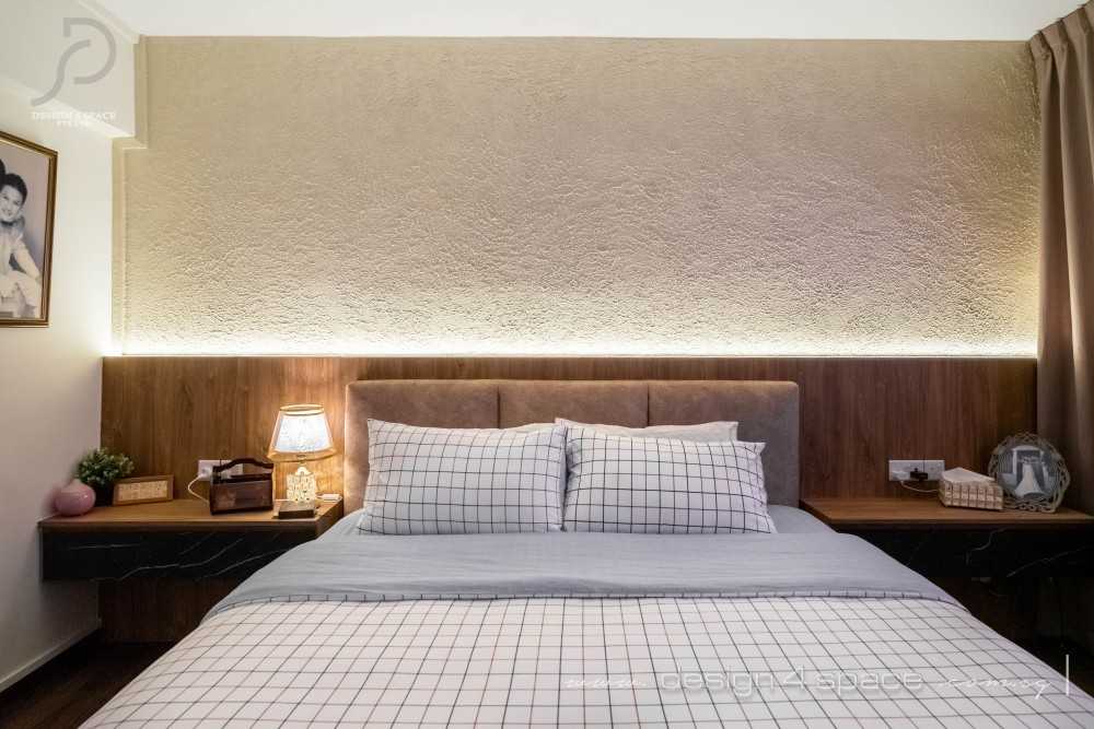 Modern Bedroom with Built-in Bed and Downlights