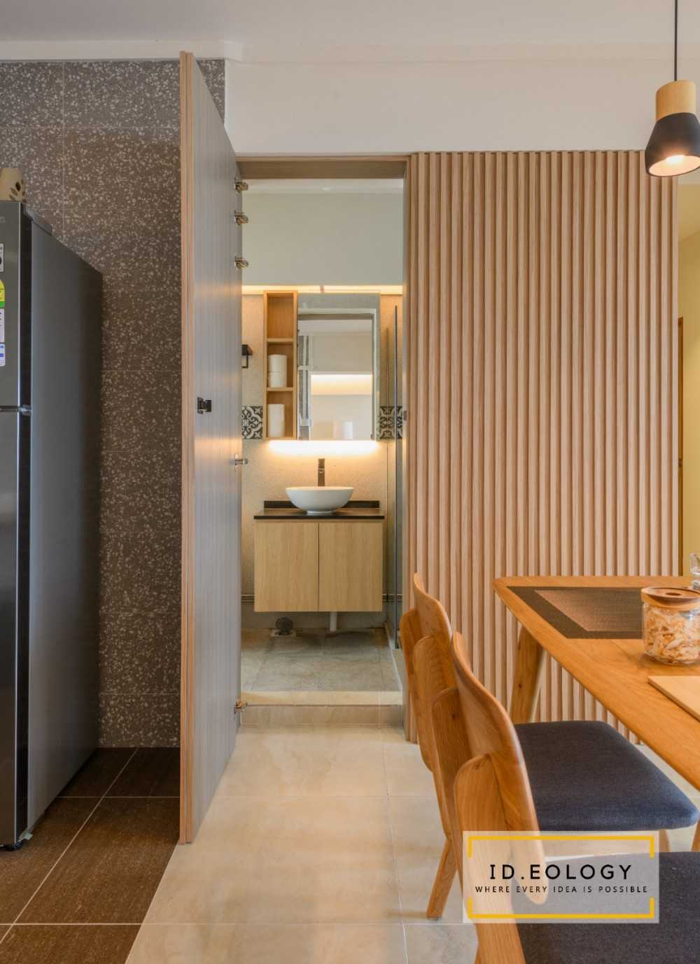 Minimalist Dining Room with Cove Lighting and Drop Ceiling