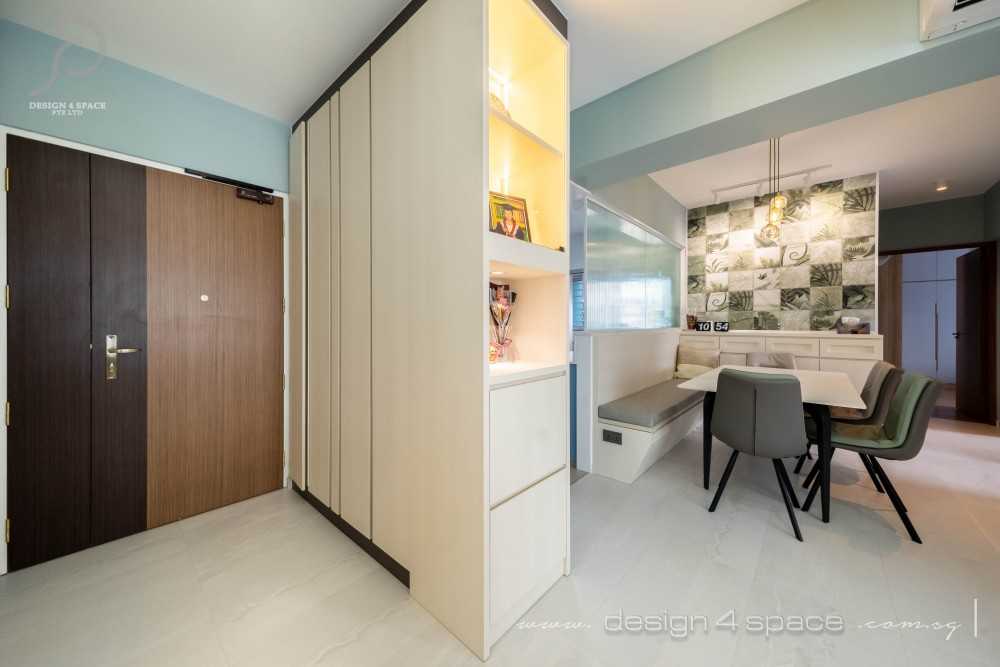 Modern Dining Room with Downlights and Dining Table