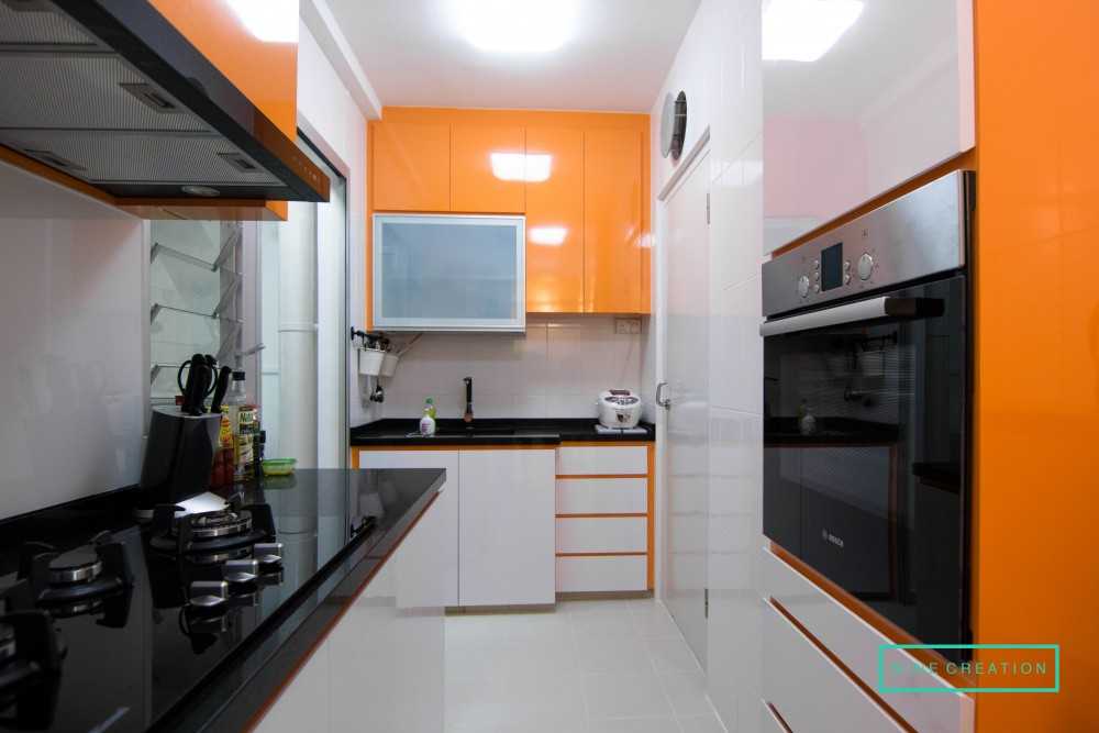 Modern Kitchen with Countertop and Kitchen Accessories
