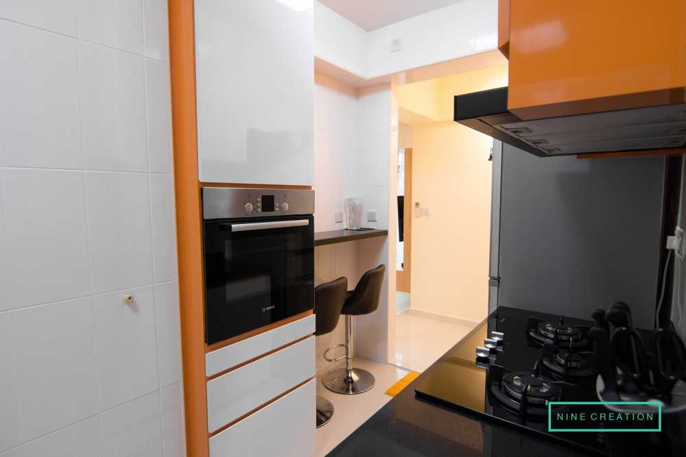 Modern Kitchen with Countertop and Kitchen Accessories