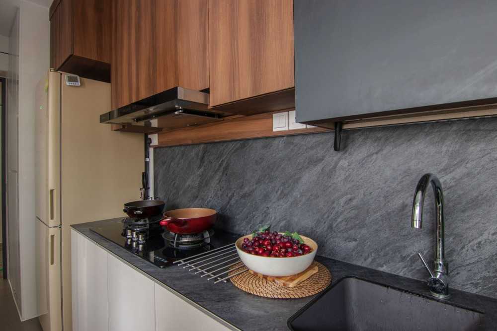 Asian Kitchen with Kitchen Backsplash and Kitchen Accessories