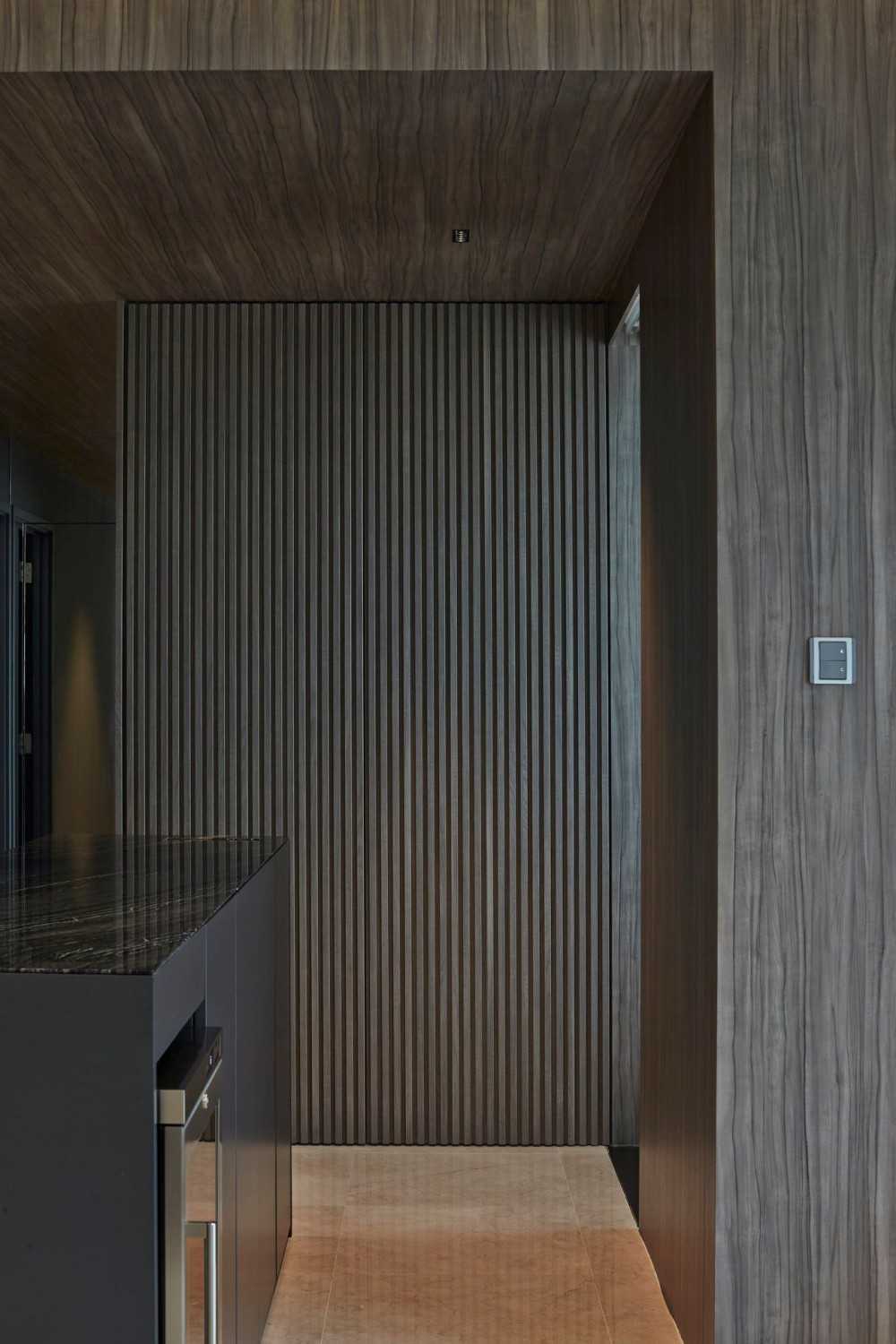 Contemporary Entryway with Console Table and Small Storage
