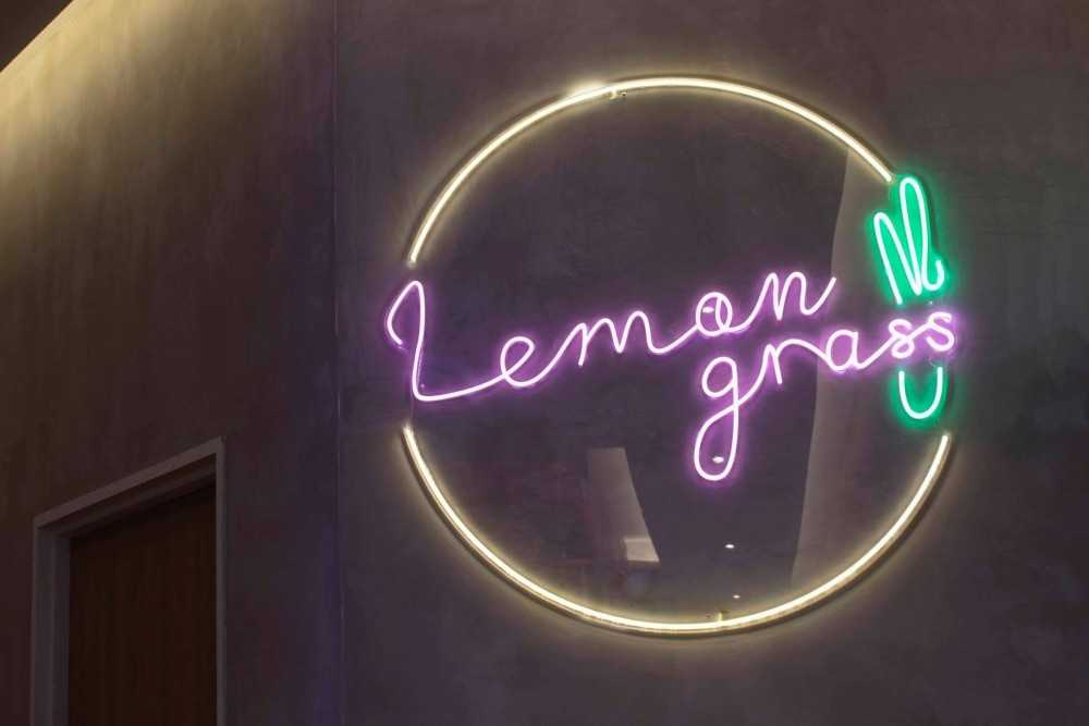 Contemporary Restaurant with Feature Wall and Lighting