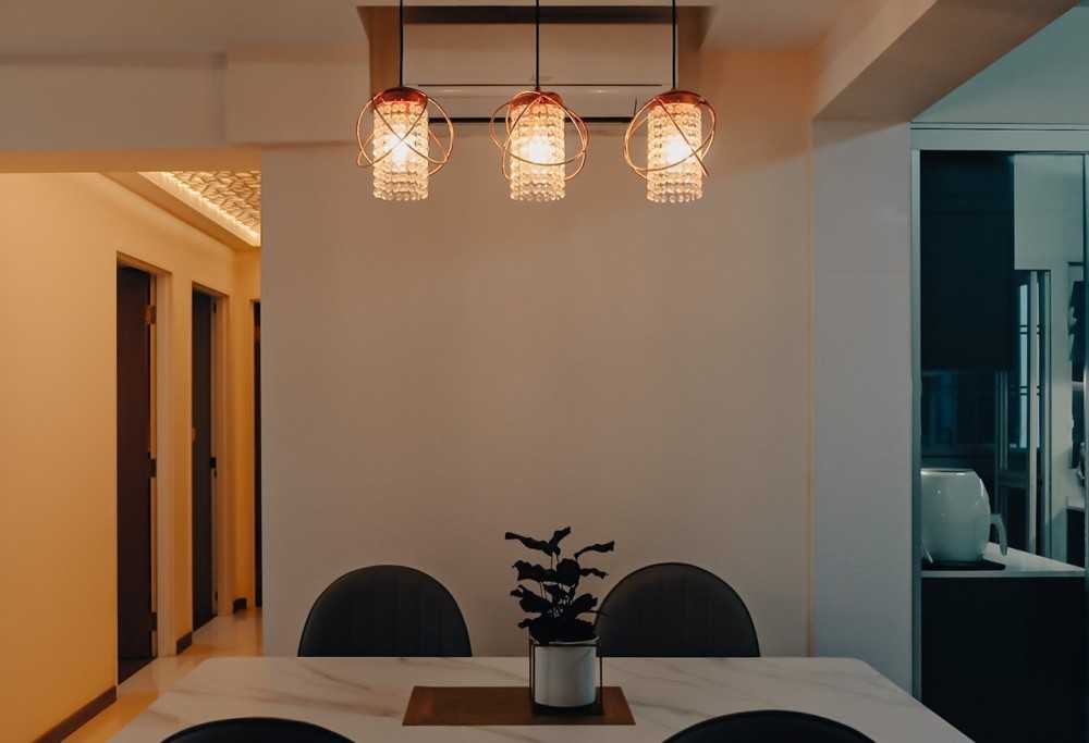 Modern Dining Room with Dining Table and Dining Chairs
