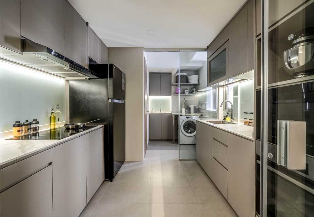 Modern Kitchen with Countertop and Cupboard