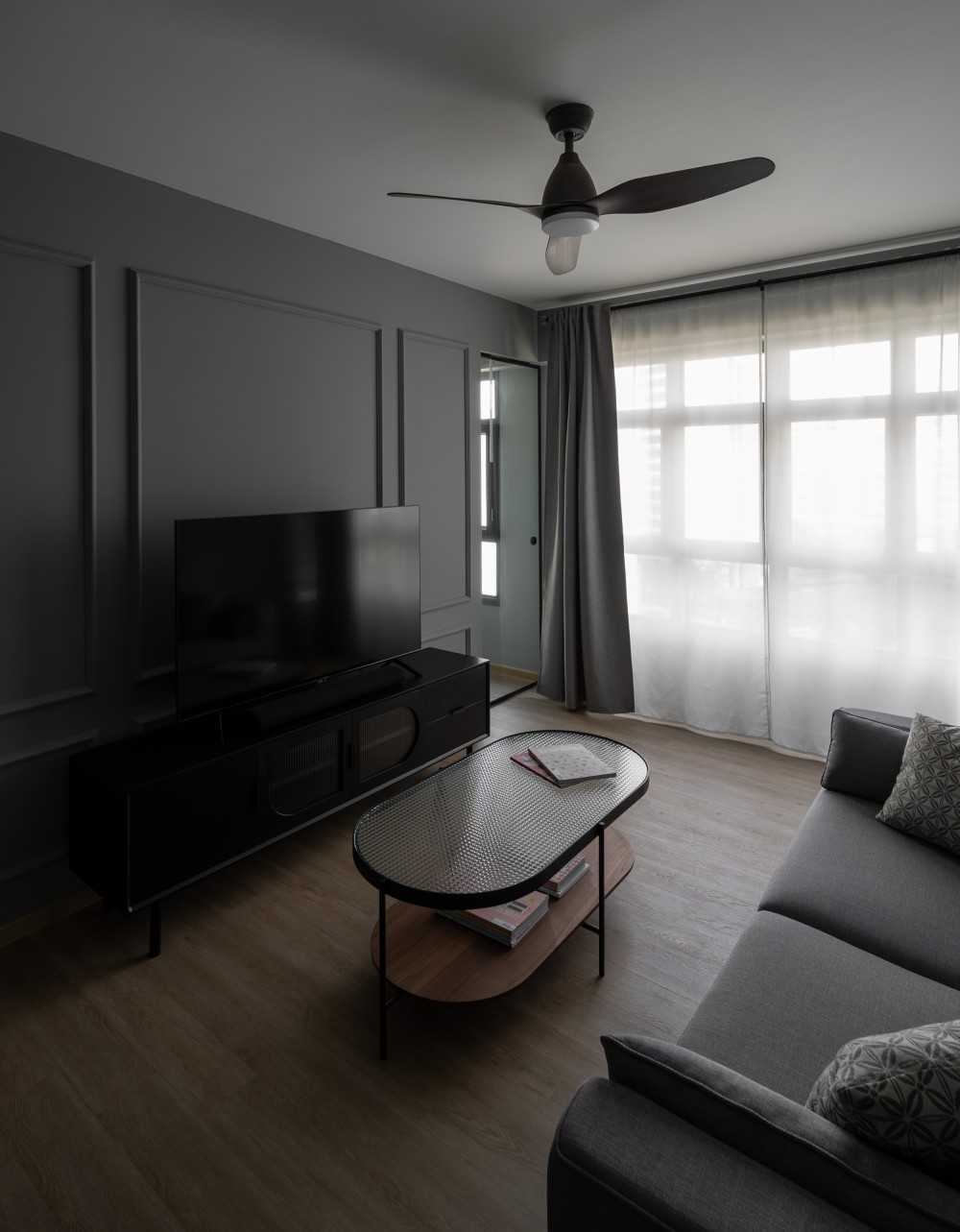 Contemporary Living Room with Sofa and Coffee Table