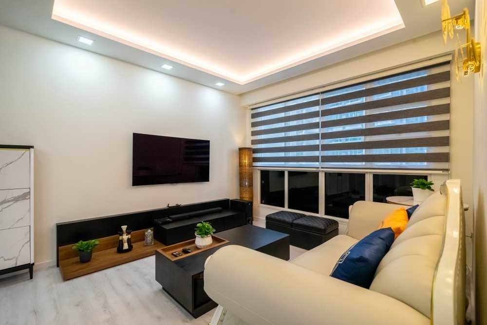 Contemporary Living Room with Sofa and Coffee Table