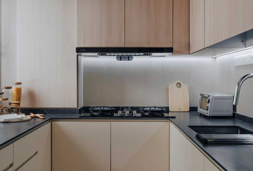 Scandinavian Kitchen with Kitchen Accessories and Kitchen Tap