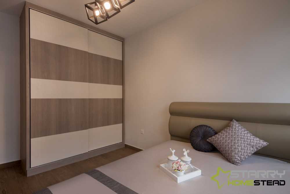 Scandinavian Bedroom with Wardrobe and Sliding Wardrobe