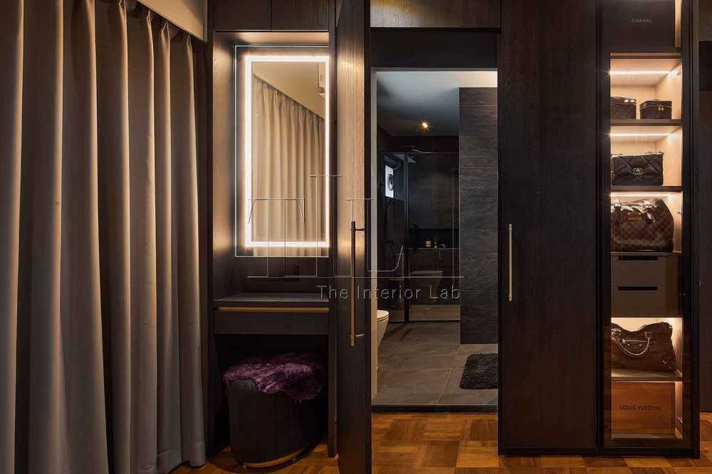 Modern Bedroom with Curtain and Bedroom Dresser