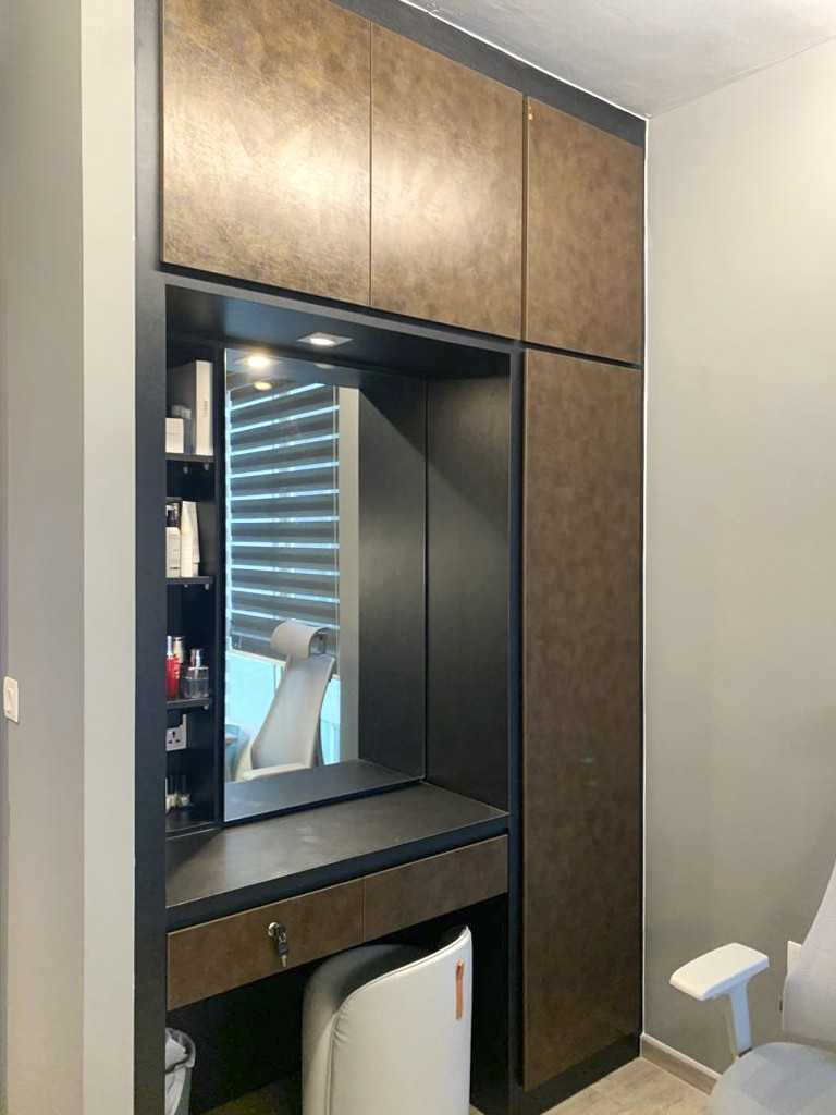 Modern Bedroom with Bedroom Dresser and Paintings