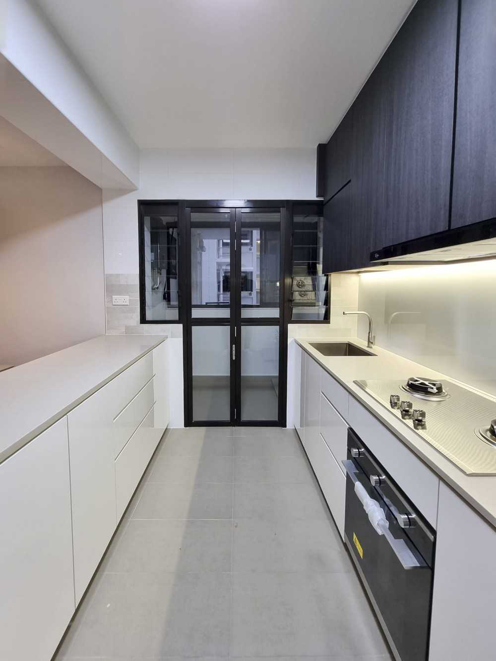 Scandinavian Kitchen with Kitchen Accessories and Kitchen Cabinets