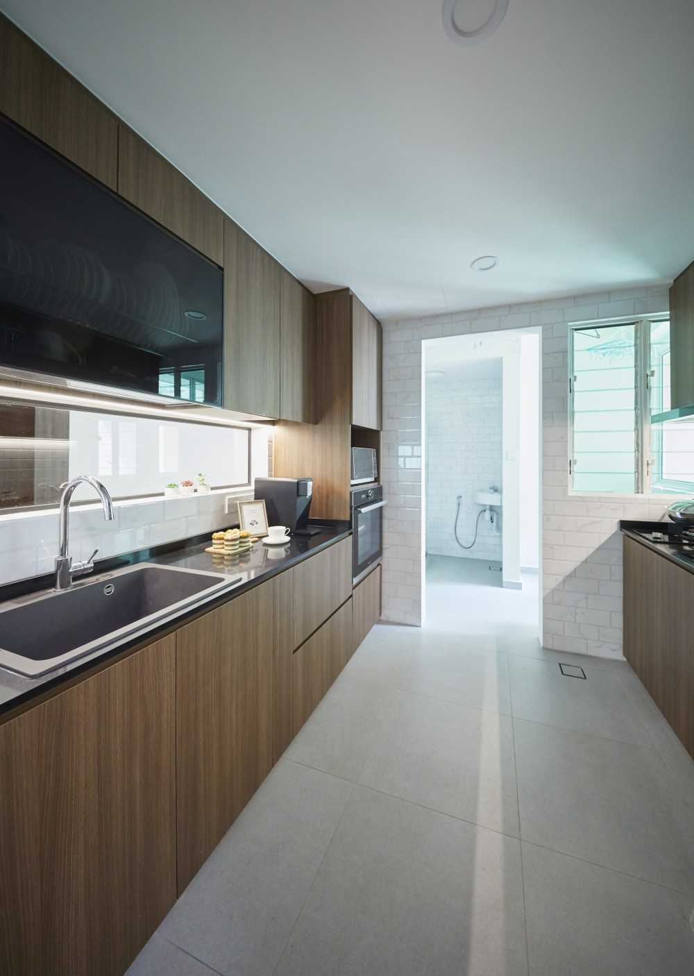Scandinavian Kitchen with Kitchen Window and Kitchen Accessories