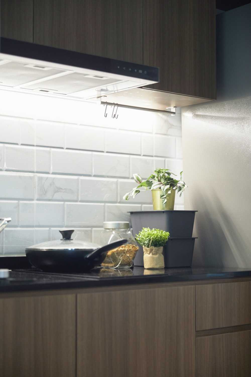 Scandinavian Kitchen with Kitchen Accessories and Kitchen Cabinets