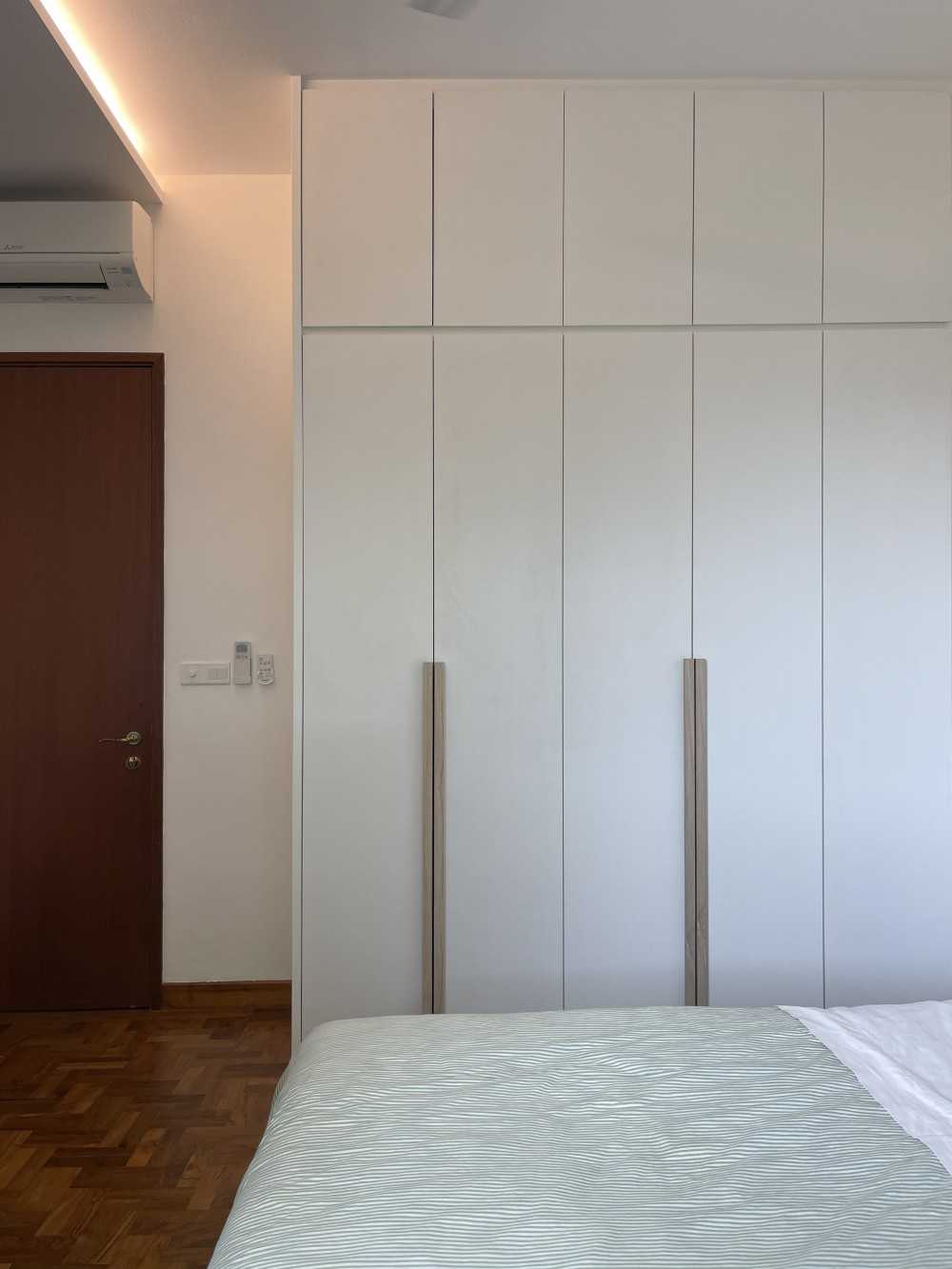 Scandinavian Bedroom with Wardrobe and Storage Cabinets