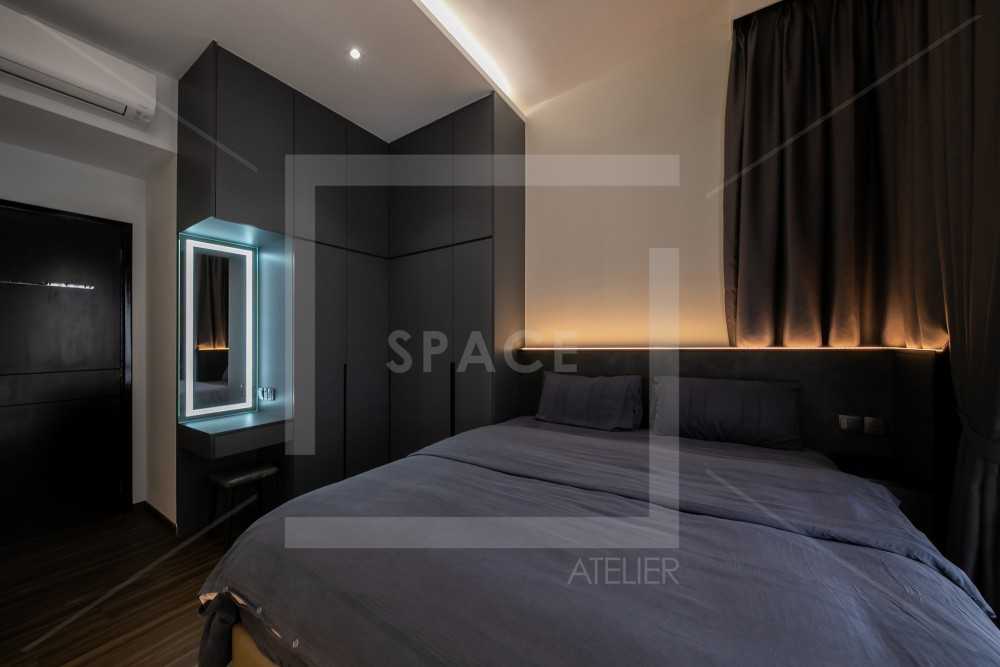 Modern Bedroom with Wardrobe and Sliding Wardrobe