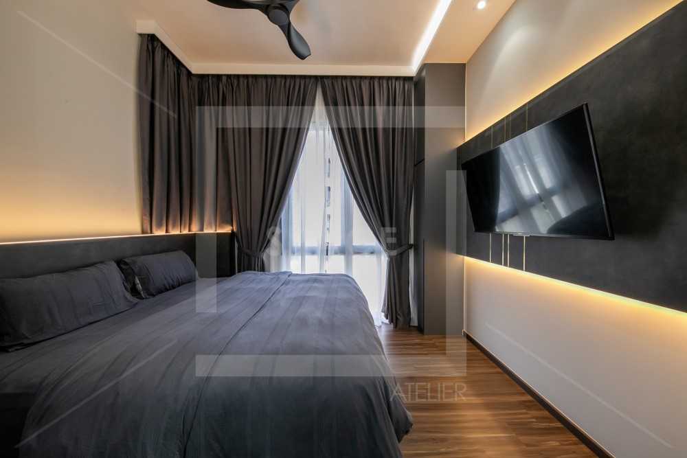 Modern Bedroom with Wardrobe and Sliding Wardrobe