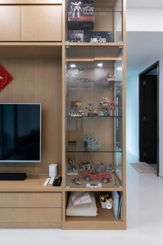 Modern Living Room with TV Console and TV