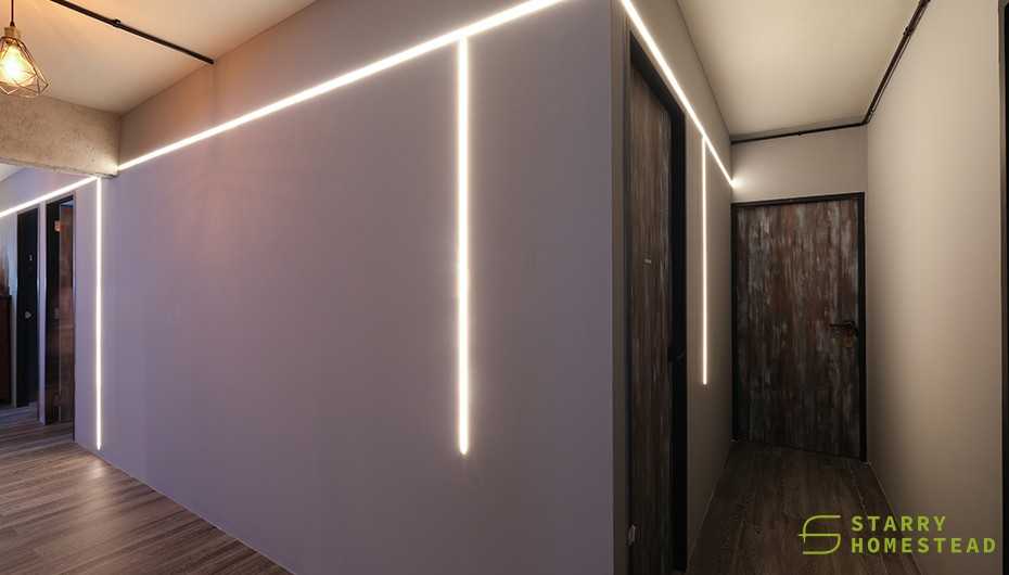 Industrial Entryway with Doors and Wood Doors