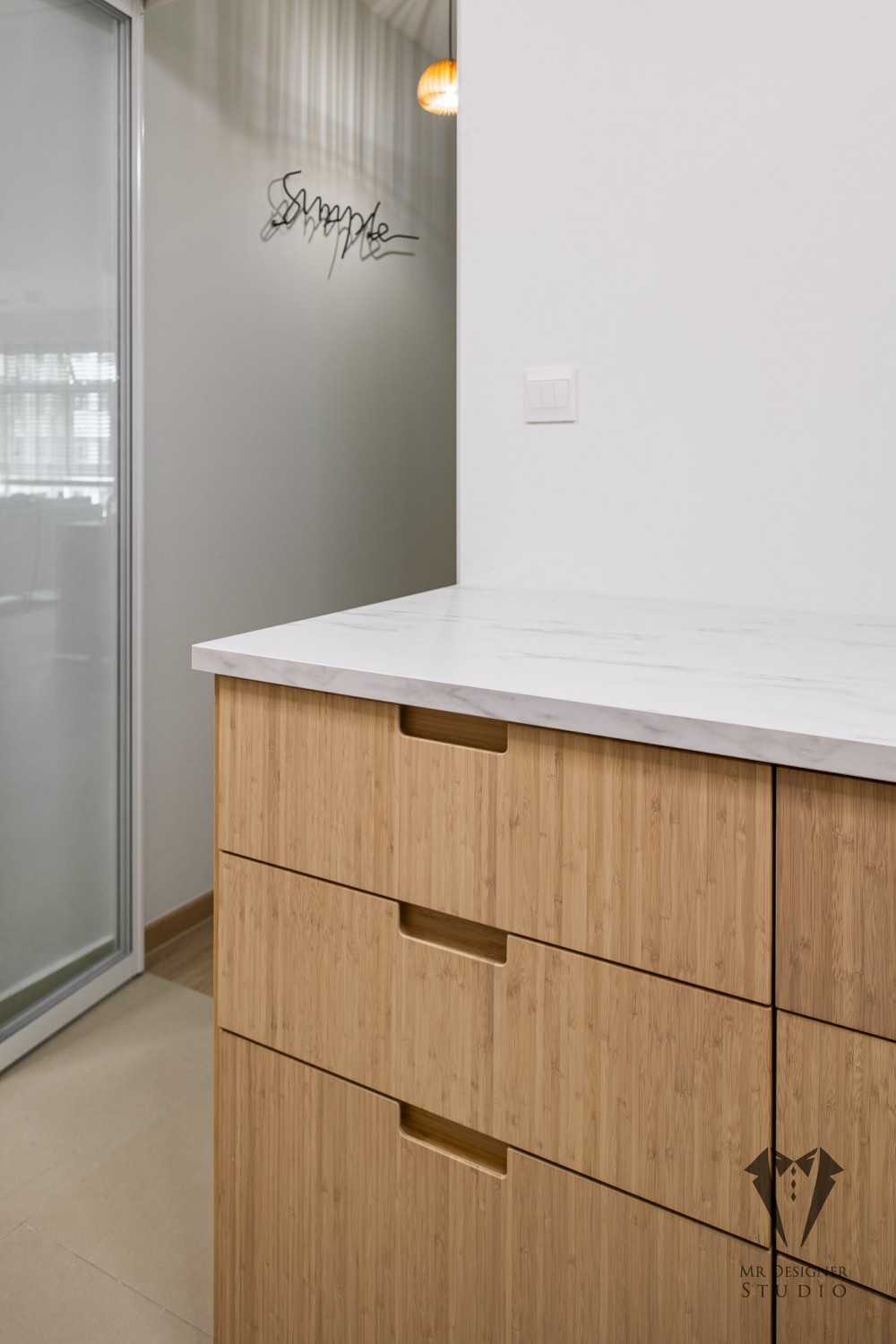 Scandinavian Foyer with Console Table and Planters