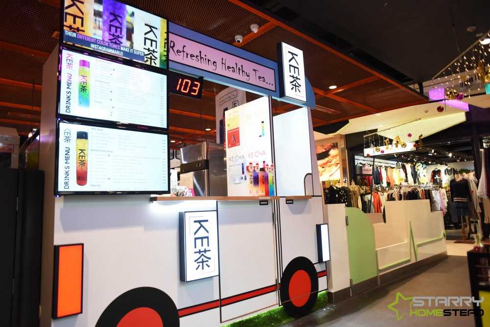 Scandinavian Shopfront with Bar Counter and TV