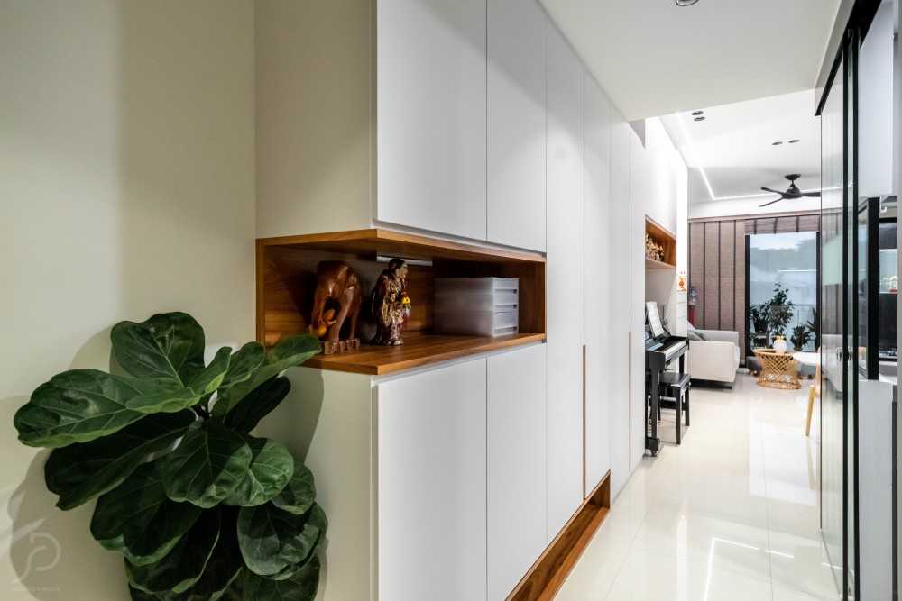 Modern Entryway with Mirror and Console Table