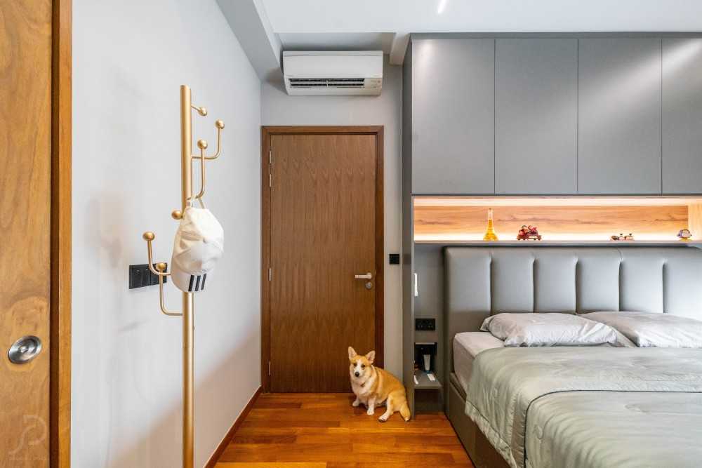 Modern Bedroom with Cove Lighting and Wardrobe