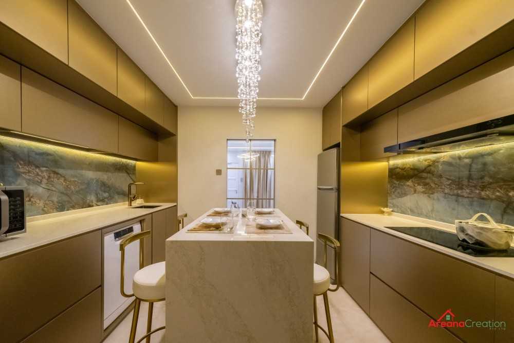 Modern Kitchen with Vinyl Flooring and Wood Flooring
