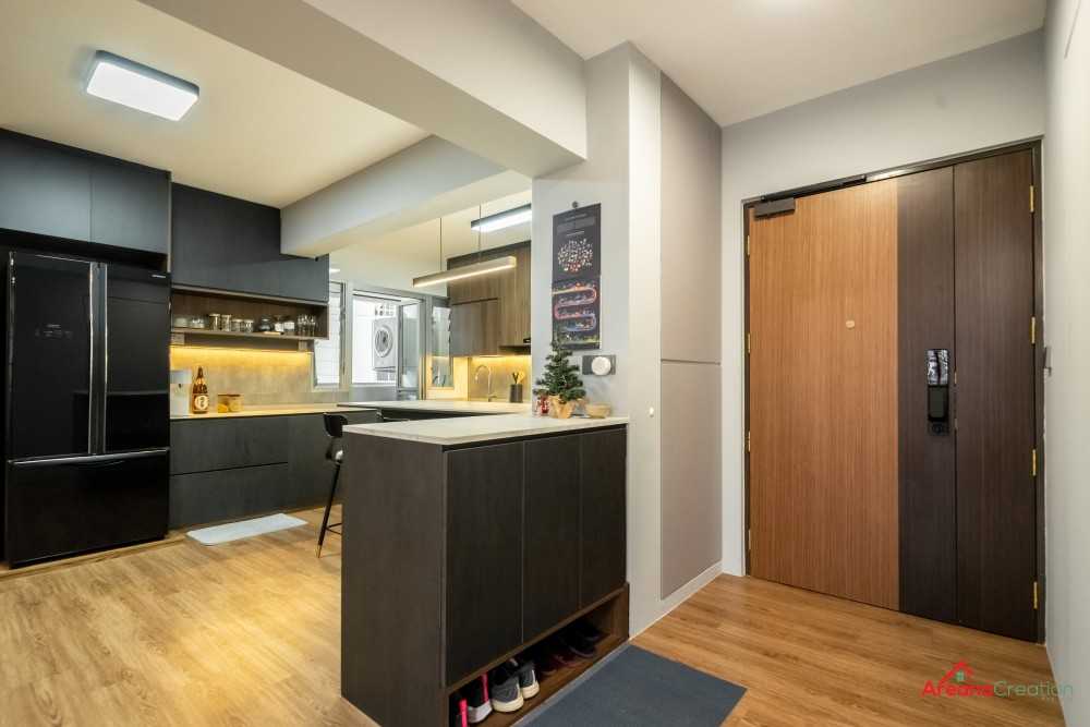 Contemporary Kitchen with Kitchen Window and Kitchen Island